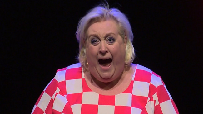 Christel de Laat in het theater